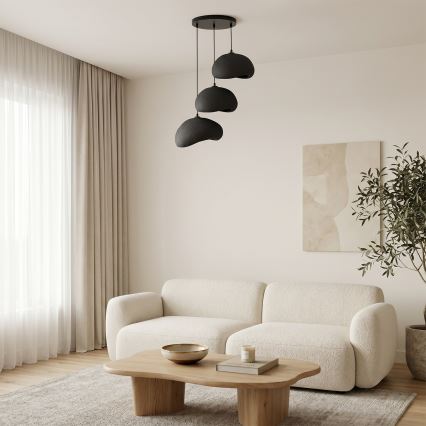 Brilagi - Żyrandol na linkach WABI SABI 3xE27/40W/230V śr. 60 cm czarny