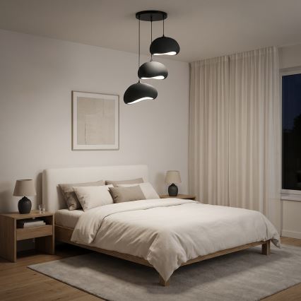 Brilagi - Żyrandol na linkach WABI SABI 3xE27/40W/230V śr. 60 cm czarny