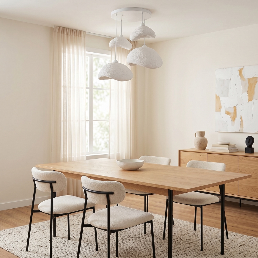 Brilagi - Żyrandol na linkach WABI SABI 4xE27/40W/230V śr. 90 cm biały