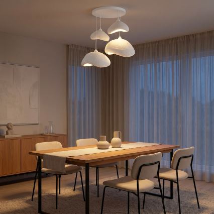 Brilagi - Żyrandol na linkach WABI SABI 4xE27/40W/230V śr. 90 cm biały
