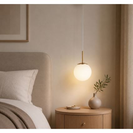 Brilagi - Żyrandol na linkę MILO 1xE27/60W/230V złoty