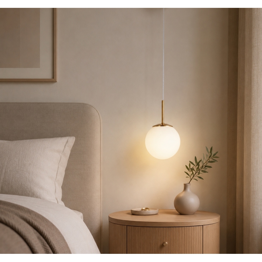 Brilagi - Żyrandol na linkę MILO 1xE27/60W/230V złoty