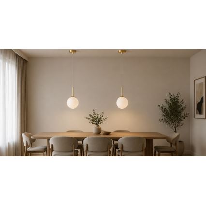 Brilagi - Żyrandol na linkę MILO 1xE27/60W/230V złoty