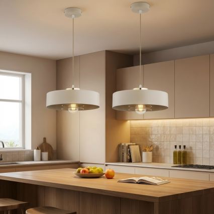 Brilagi - Żyrandol na linkę SPRING 1xE27/60W/230V Ø 30 cm beżowy/złoty