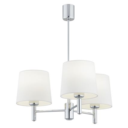 Brilagi - Žyrandol na pręcie MONTE 3xE27/60W/230V kremowy/błyszczący chrom
