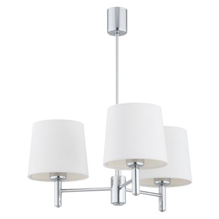 Brilagi - Žyrandol na pręcie MONTE 3xE27/60W/230V kremowy/błyszczący chrom