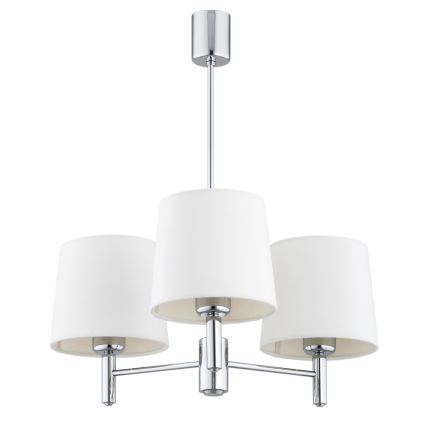 Brilagi - Žyrandol na pręcie MONTE 3xE27/60W/230V kremowy/błyszczący chrom