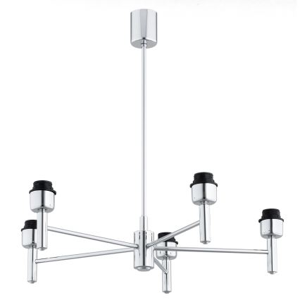 Brilagi - Żyrandol na pręcie MONTE 5xE27/60W/230V kremowy/błyszczący chrom