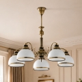 BRILAGI - Żyrandol na pręcie TAURUS 5xE27/15W/230V śr. 70 cm brąz