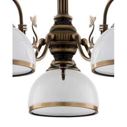 Brilagi - Żyrandol na pręcie TAURUS 5xE27/15W/230V śr. 70 cm brąz