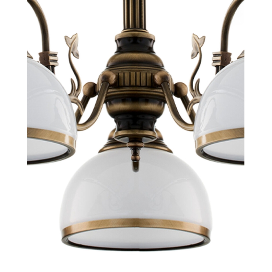 Brilagi - Żyrandol na pręcie TAURUS 5xE27/15W/230V śr. 70 cm brąz