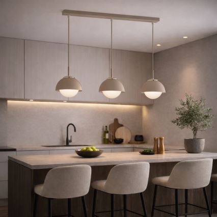 Brilagi - Żyrandol na przewodzie 3xE27/60W/230V beżowy/złoty