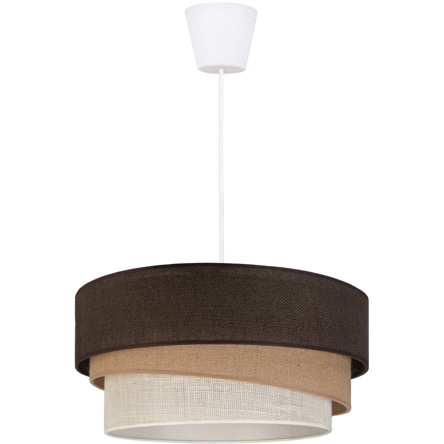 Brilagi - Żyrandol na przewodzie TRIO 1xE27/60W/230V, średnica 40 cm, brązowy/beżowy/biały