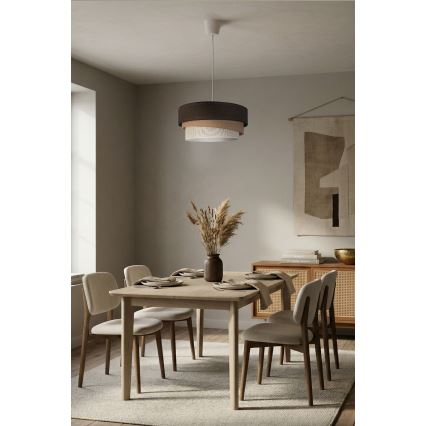 Brilagi - Żyrandol na przewodzie TRIO 1xE27/60W/230V, średnica 40 cm, brązowy/beżowy/biały