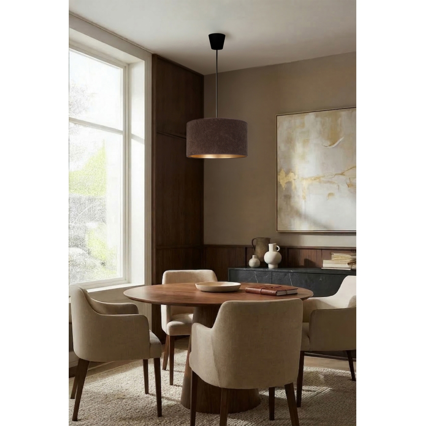 Brilagi - Żyrandol na przewodzie VELVET 1xE27/60W/230V Ø 40 cm brązowy/złoty