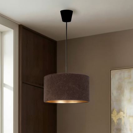 Brilagi - Żyrandol na przewodzie VELVET 1xE27/60W/230V Ø 40 cm brązowy/złoty