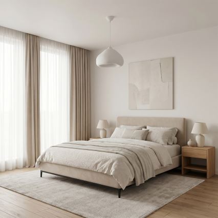 Brilagi - Żyrandol na przewodzie WABI SABI, 1x E27 / 40 W / 230 V, Ø 32 cm, biały