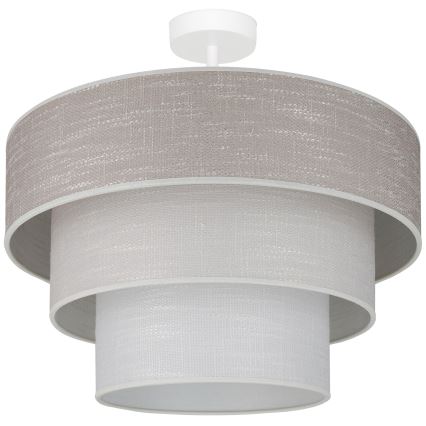 Brilagi - Żyrandol natynkowy ALASKA LUNETA 1xE27/15W/230V śr. 45 cm szary/kremowy