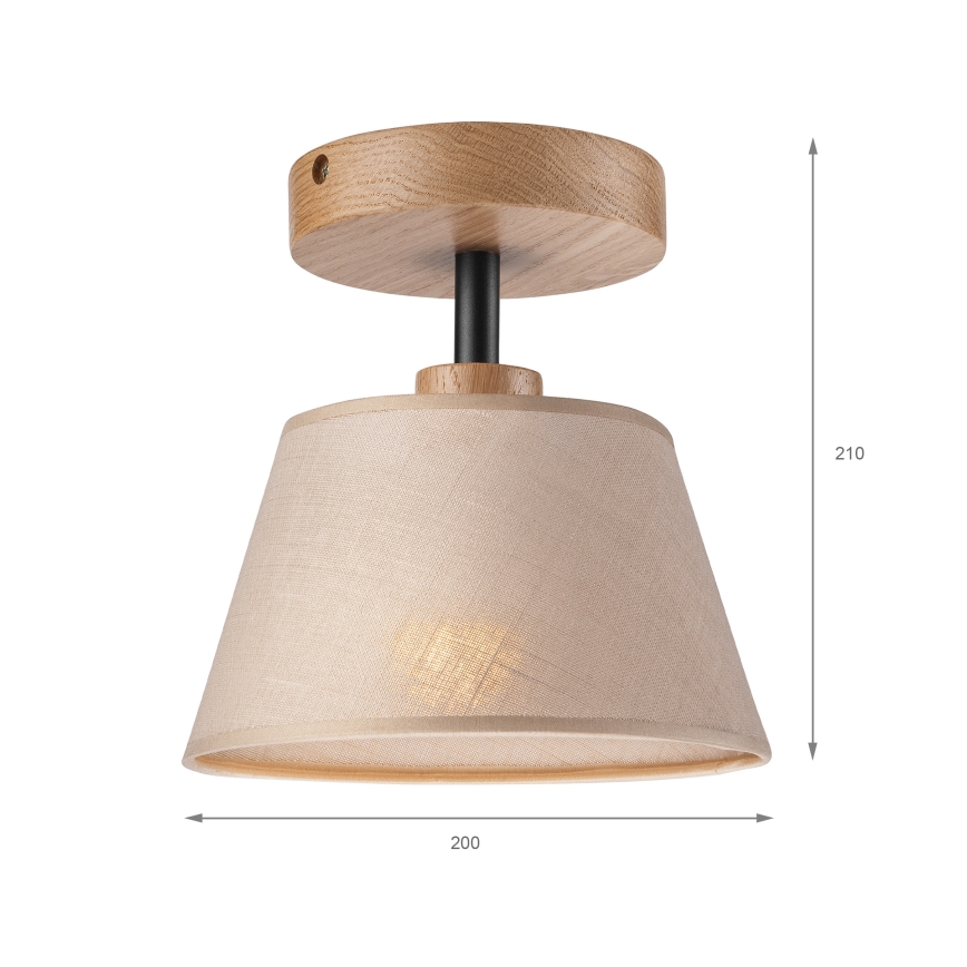 Brilagi - Żyrandol natynkowy ANTHONY 1xE14/60W/230V dąb/beżowy