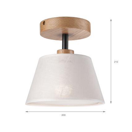 Brilagi - Żyrandol natynkowy ANTHONY 1xE14/60W/230V dąb/biały