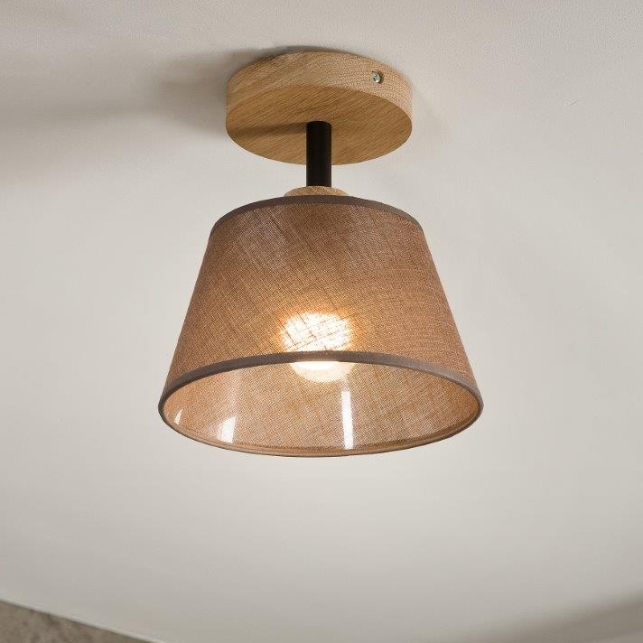 Brilagi - Żyrandol natynkowy ANTHONY 1xE14/60W/230V dąb/brązowy