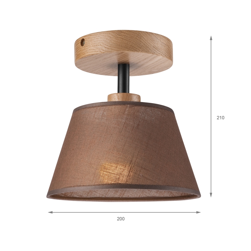 Brilagi - Żyrandol natynkowy ANTHONY 1xE14/60W/230V dąb/brązowy