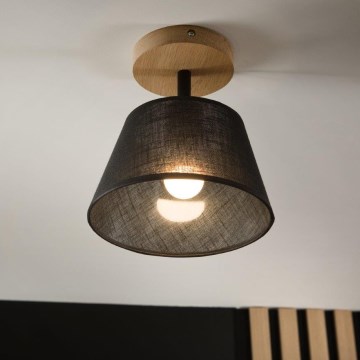 Brilagi - Żyrandol natynkowy ANTHONY 1xE14/60W/230V dąb/czarny