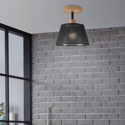 Brilagi - Żyrandol natynkowy ANTHONY 1xE14/60W/230V dąb/czarny