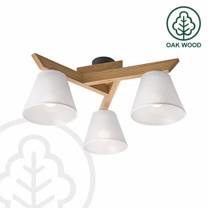 Brilagi - Żyrandol natynkowy ANTHONY 3xE14/40W/230V dąb/biały