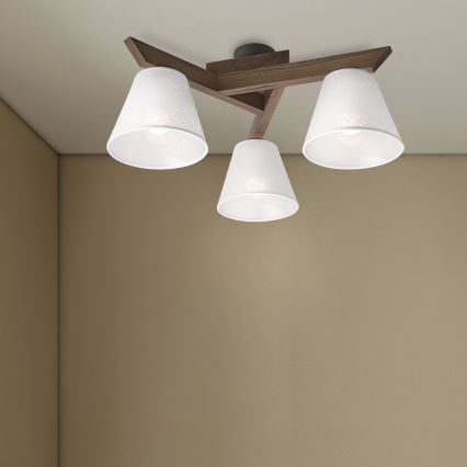 Brilagi - Żyrandol natynkowy ANTHONY 3xE14/40W/230V dąb/biały