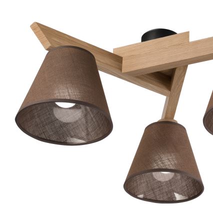 Brilagi - Żyrandol natynkowy ANTHONY 3xE14/40W/230V dąb/brązowy