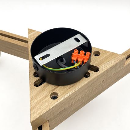 Brilagi - Żyrandol natynkowy ANTHONY 3xE14/40W/230V dąb/brązowy