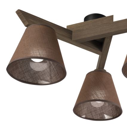 Brilagi - Żyrandol natynkowy ANTHONY 3xE14/40W/230V dąb/brązowy