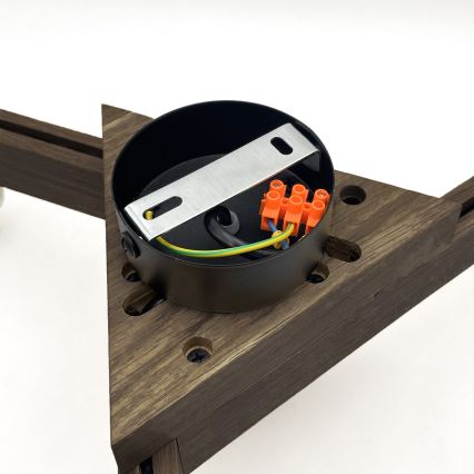 Brilagi - Żyrandol natynkowy ANTHONY 3xE14/40W/230V dąb/brązowy