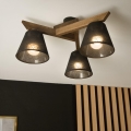 Brilagi - Żyrandol natynkowy ANTHONY 3xE14/40W/230V dąb/czarny
