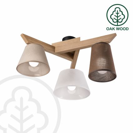 Brilagi - Żyrandol natynkowy ANTHONY 3xE14/40W/230V dąb