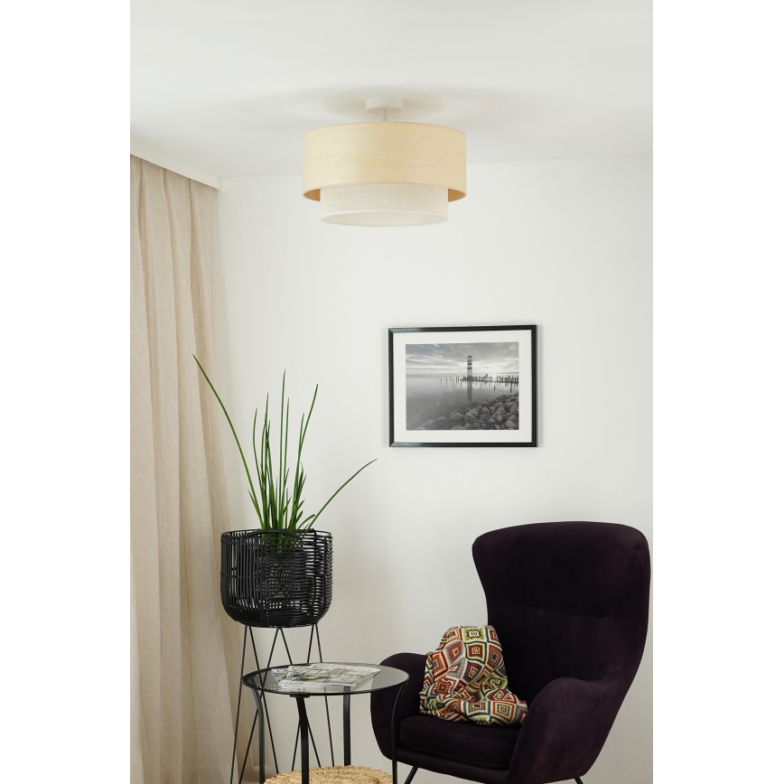 Brilagi - Żyrandol natynkowy ARIZONA BOHO 1xE27/15W/230V śr. 45 cm kremowy/beżowy
