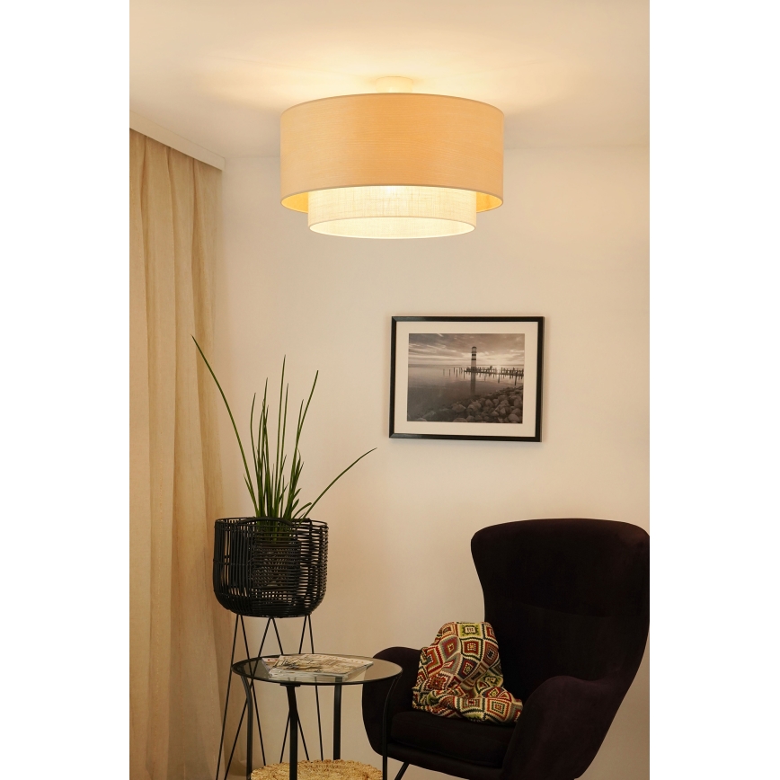 Brilagi - Żyrandol natynkowy ARIZONA BOHO 1xE27/15W/230V śr. 60 cm beżowy