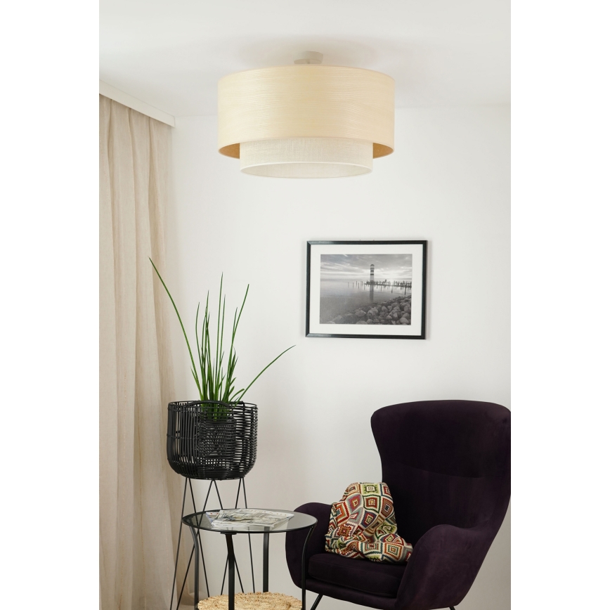 Brilagi - Żyrandol natynkowy ARIZONA BOHO 1xE27/15W/230V śr. 60 cm beżowy