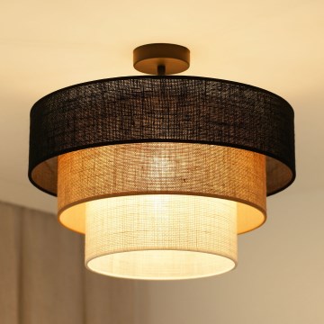 Brilagi - Żyrandol natynkowy ASPEN LUNETA 1xE27/15W/230V śr. 45 cm czarny/beżowy/kremowy