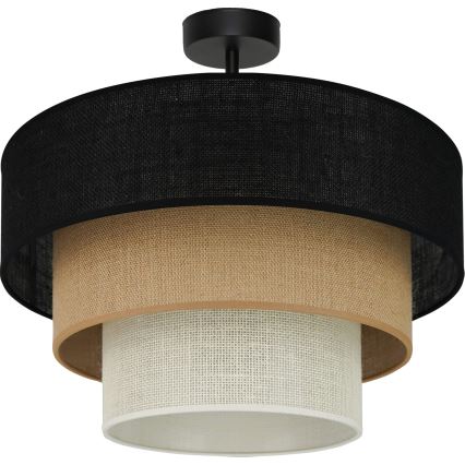 Brilagi - Żyrandol natynkowy ASPEN LUNETA 1xE27/15W/230V śr. 45 cm czarny/beżowy/kremowy