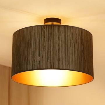 Brilagi - Żyrandol natynkowy BOSTON ROLLER 1xE27/15W/230V śr. 45 cm słoma brązowy/złoty