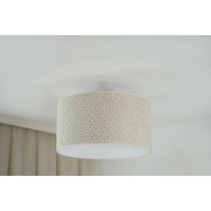 Brilagi - Żyrandol natynkowy BOUCLE ROLLER 1xE27/15W/230V śr. 45 cm kremowy