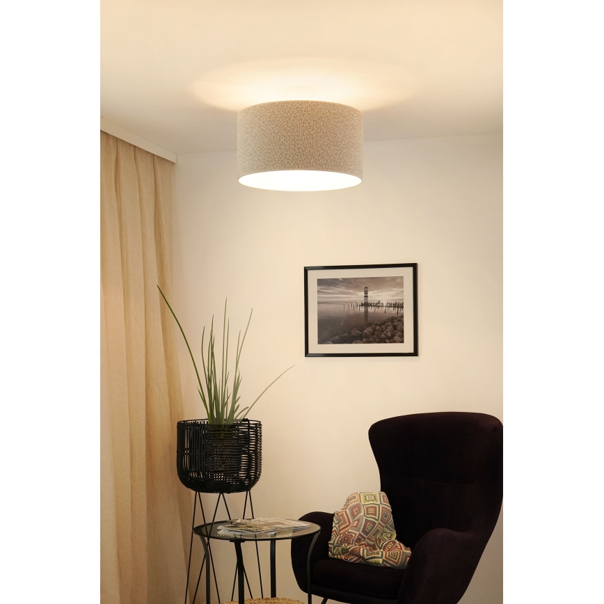 Brilagi - Żyrandol natynkowy BOUCLE ROLLER 1xE27/15W/230V śr. 45 cm kremowy