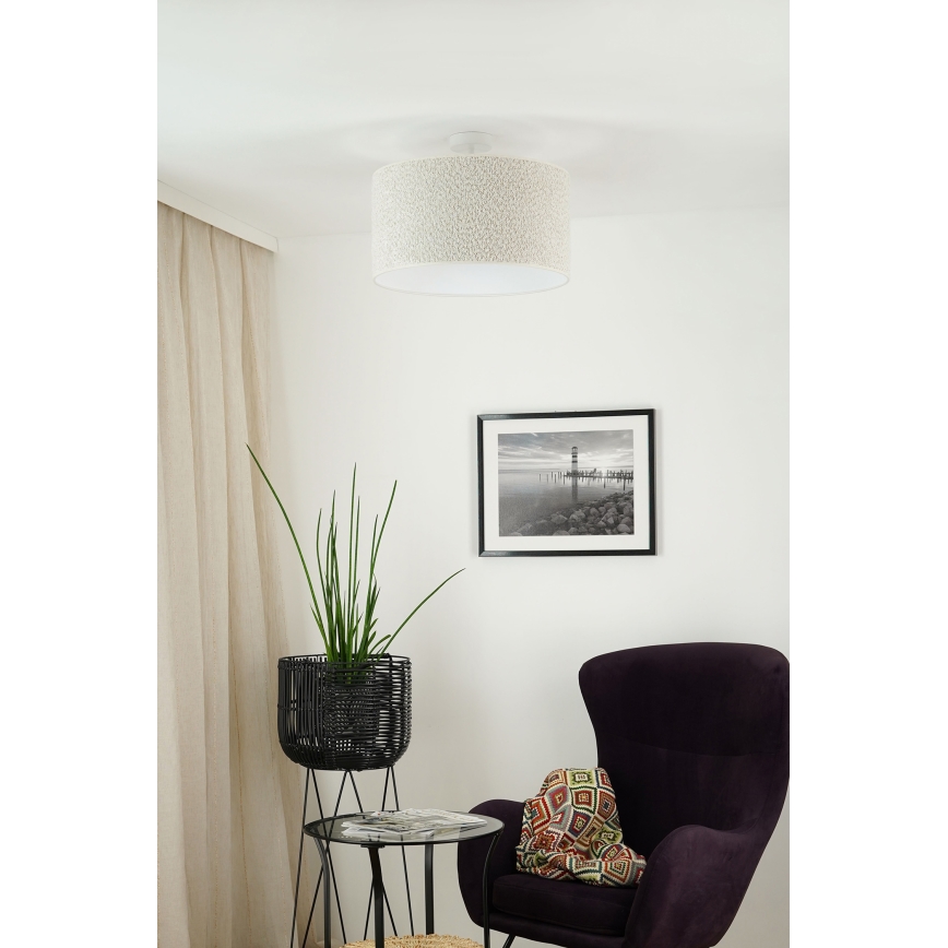 Brilagi - Żyrandol natynkowy BOUCLE ROLLER 1xE27/15W/230V śr. 45 cm kremowy