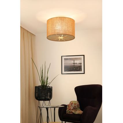 Brilagi - Żyrandol natynkowy COUNTRY ROLLER 1xE27/15W/230V śr. 50 cm beżowy