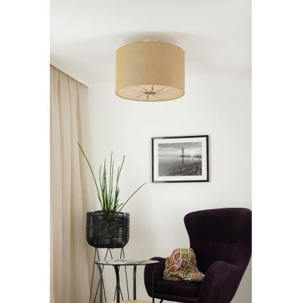 Brilagi - Żyrandol natynkowy COUNTRY ROLLER 1xE27/15W/230V śr. 50 cm beżowy