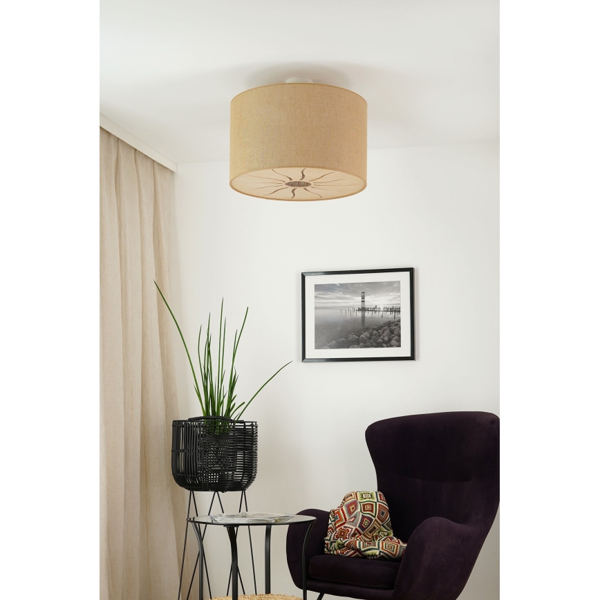 Brilagi - Żyrandol natynkowy COUNTRY ROLLER 1xE27/15W/230V śr. 50 cm beżowy