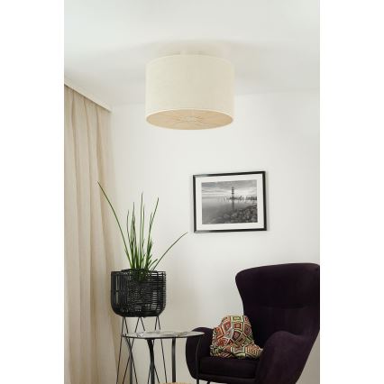 Brilagi - Żyrandol natynkowy COUNTRY ROLLER 1xE27/15W/230V śr. 50 cm kremowy