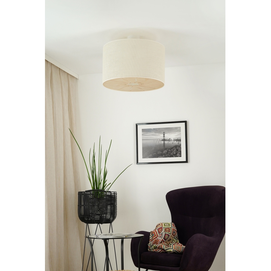 Brilagi - Żyrandol natynkowy COUNTRY ROLLER 1xE27/15W/230V śr. 50 cm kremowy